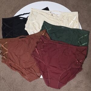 Set of High-Waisted Briefs in Multiple Colors